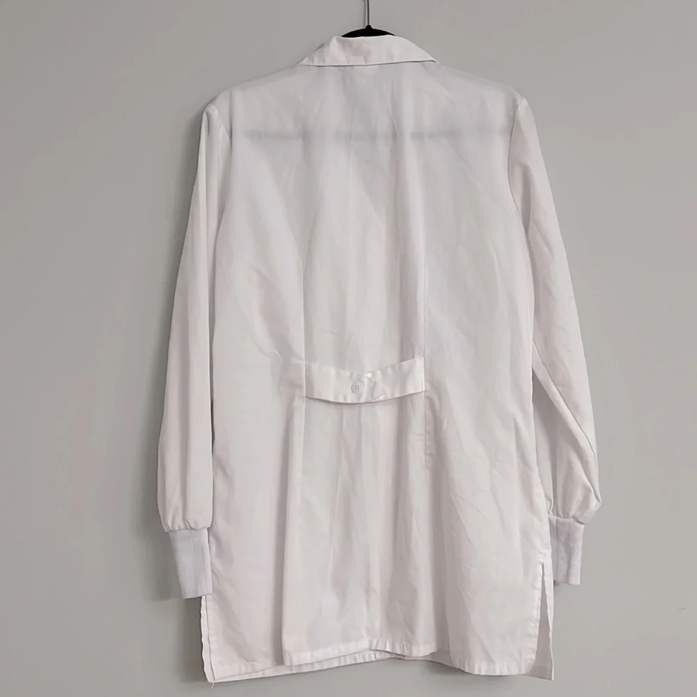 Cherokee White Button-Up Lab Coat. Size S. - Picture 5 of 7